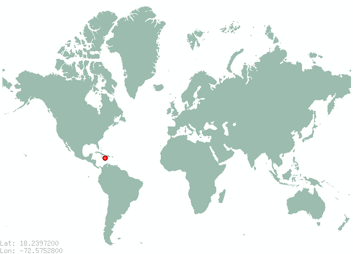 La Vacherie in world map